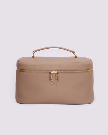 GENUINE LEATHER LARGE MAKEUP BAG